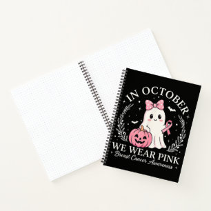 Cuaderno En Octubre Nosotros Vestimos Fantasma Rosa de Hall