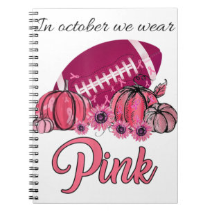 Cuaderno En Octubre Usamos Calabaza Rosa