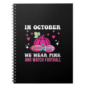 Cuaderno en octubre usamos conciencia sobre el cáncer de ma