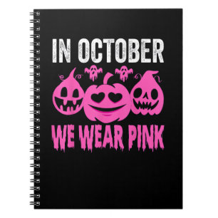 Cuaderno En Octubre Usamos La Sala De Calabaza De Cáncer De