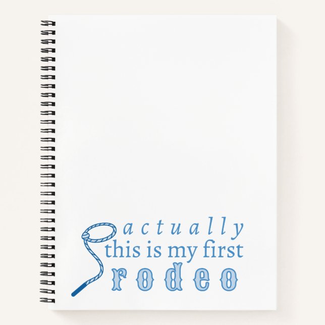 Cuaderno En realidad este es mi primer rodeo divertido lind (Anverso)