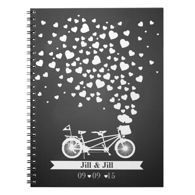 Cuaderno en tándem de madera del planificador del (Frente)