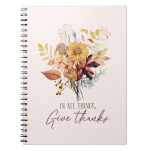 Cuaderno En todas las cosas dan gracias al otoño