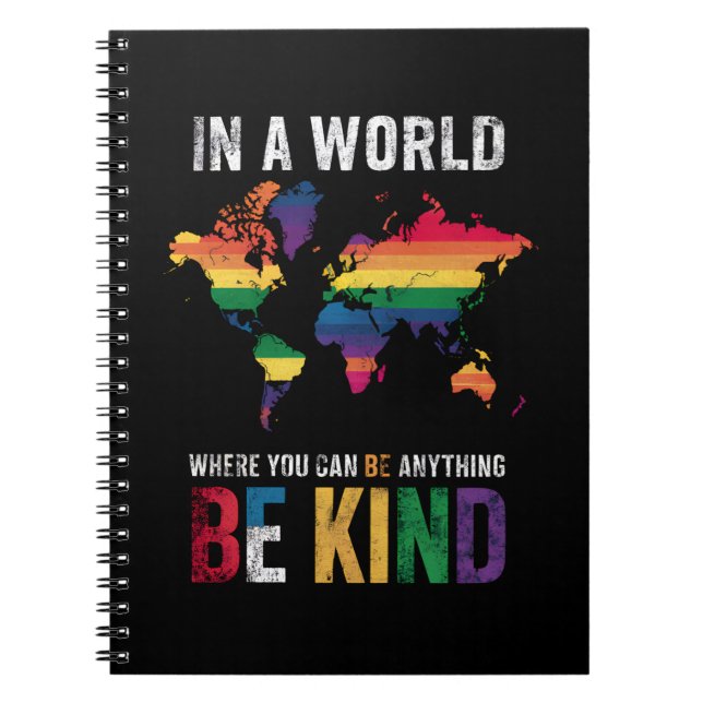 Cuaderno En Un Mundo Donde Puedes Ser Algo Amable (Frente)