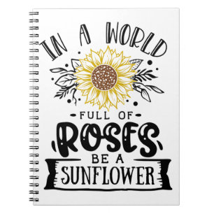 Cuaderno En un mundo lleno de rosas.