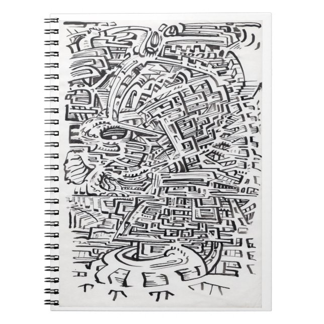 Cuaderno En un punto intermedio, dibujo de tinta (Frente)