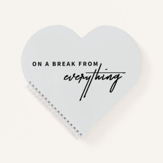 Cuaderno En una pausa de todo