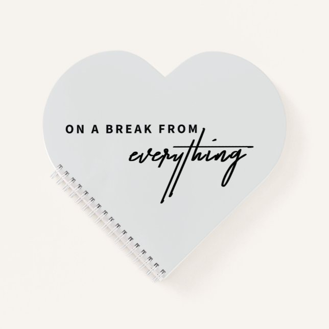 Cuaderno En una pausa de todo (Anverso)