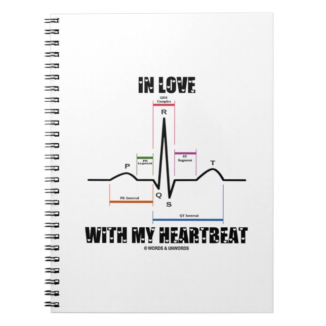 Cuaderno Enamorado de mi latido cardíaco (electrocardiogram (Frente)