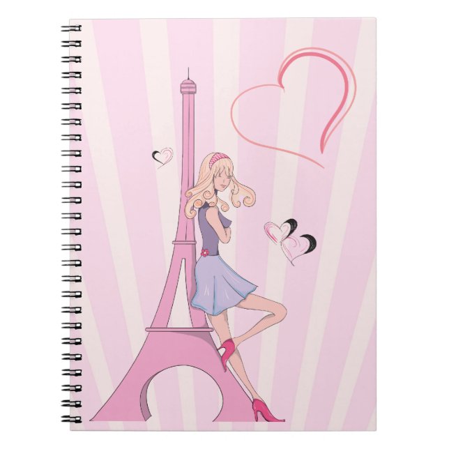 Cuaderno Enamorado de un bloc de notas de París (Frente)