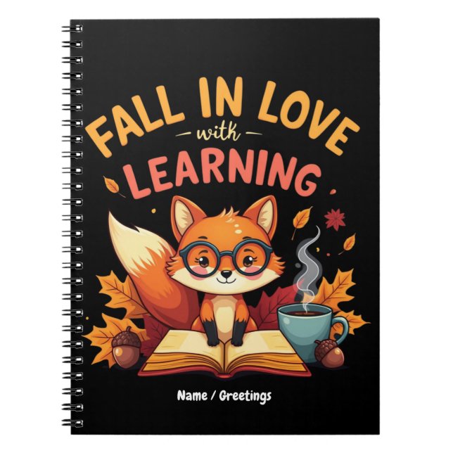 Cuaderno Enamorarse del divertido diseño de Halloween para  (Frente)