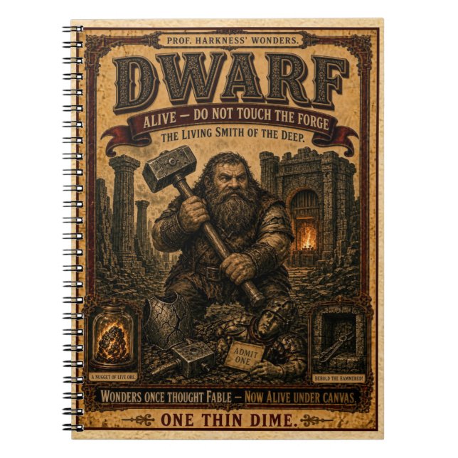 Cuaderno Enano, Monstruo de Circo Antiguo (Frente)