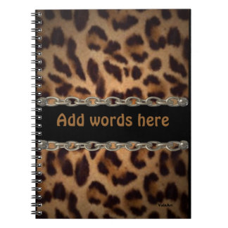 Cuaderno encadenado del leopardo