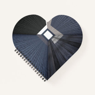Cuaderno Encadernado en Espiral con Forma de Coraz