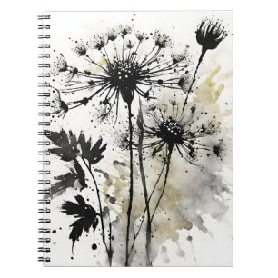 Cuaderno Encaje de la Reina Ana - Flores de acuarela