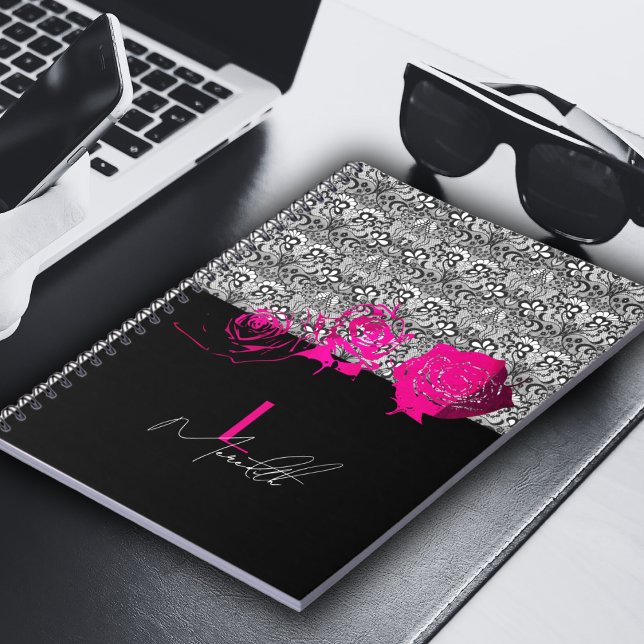 Cuaderno Encaje y Rosas Chic Personalizado (Subido por el creador)