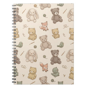 Cuaderno Encantador Amigurumi de Animales de Ganchillo Cott