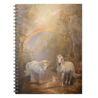 Cuaderno Encantador bloc de notas sobre el arco iris forest