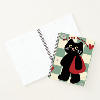Cuaderno Encantador de Gato Negro Spiral Journal