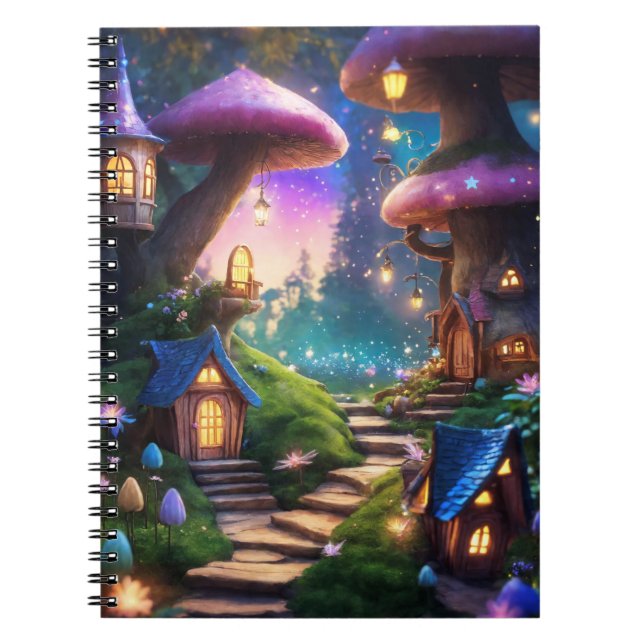 Cuaderno Encantador Fantasy Magnífico bosque (Frente)