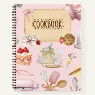 Cuaderno Encantador recetario en blanco para escribir recet