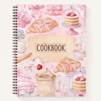 Cuaderno Encantador recetario en blanco para escribir recet