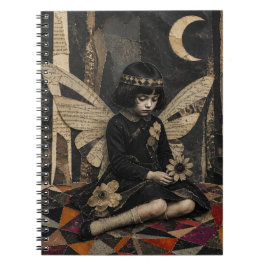 Cuaderno Encantadora mezcla de collage de hadas vintage