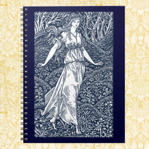 Cuaderno Encantadora mujer del bosque al estilo de William