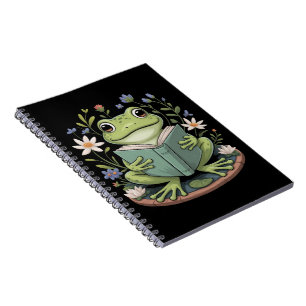 Cuaderno Encantadora Naturaleza Estética de Rana Floral Cot