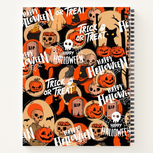 Cuaderno Encantadoras y espeluznantes vibraciones espeluzna (Reverso)