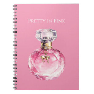 Cuaderno Encanto de caballo en frasco de perfume Rosa Preci