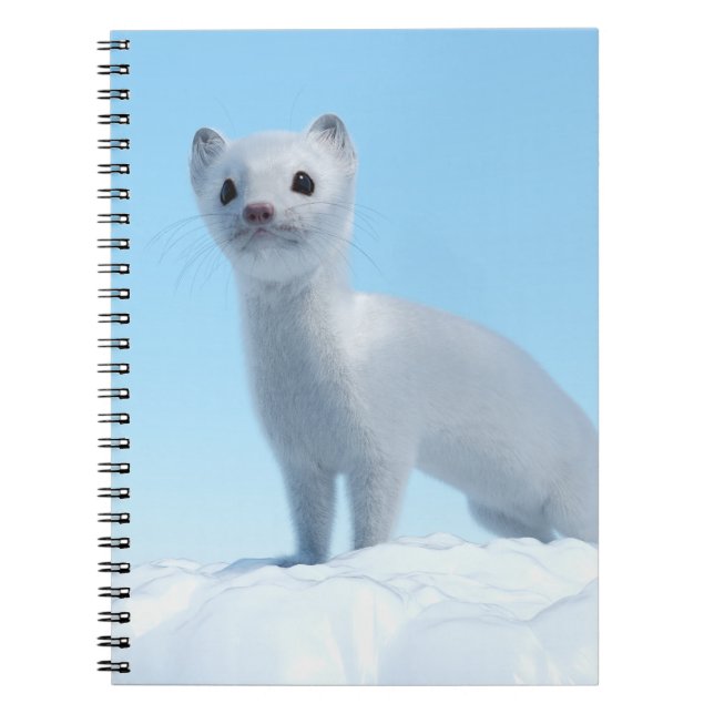 Cuaderno Encanto de Comadreja Ártica (Frente)