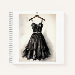 Cuaderno Encanto gótico: Pequeño vestido negro (LBD) en bla