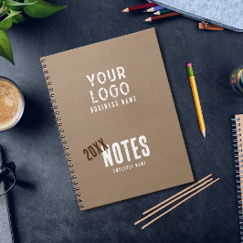 Cuaderno Encanto Rústico Personalizado Papel Kraft Negocio 