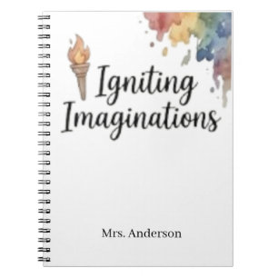 Cuaderno Encendiendo Imaginaciones Profesor de Arte Creativ