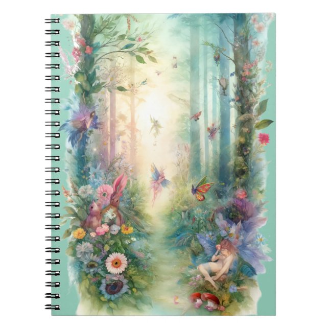 Cuaderno Enchanted Forest Fairies Whimsical Woodland (Frente)