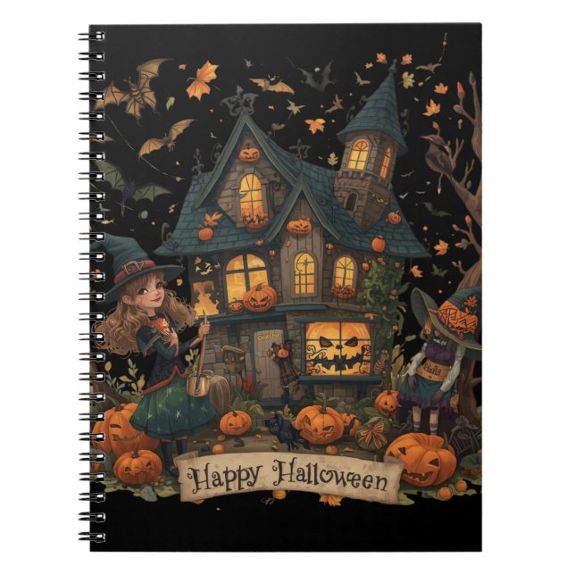 Cuaderno Enchanted Haunted House Halloween (Frente)