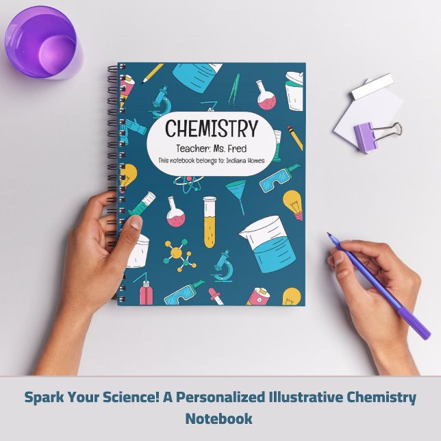 Cuaderno ¡Enciende Tu Ciencia! UNA QUÍMICA Personalizada (Spark Your Science! A Personalized CHEMISTRY Notebook)