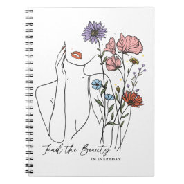 Cuaderno Encontrar La Belleza En La Cita Inspiradora De Tod