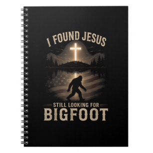 Cuaderno Encontré a Jesús todavía buscando Bigfoot Fe diver