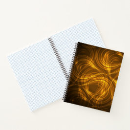 Cuaderno encuadernado en espiral con un diseño din