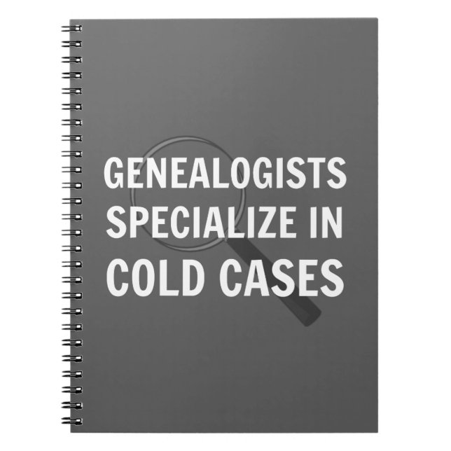 Cuaderno encuadernado en espiral de genealogía (gr (Frente)