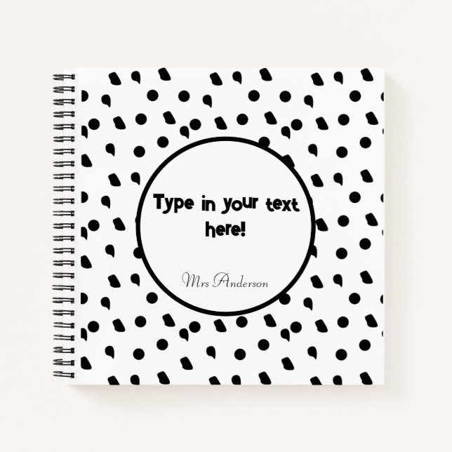 Cuaderno encuadernador personalizado, binder boho, personal (Anverso)