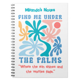 Cuaderno Encuéntrame debajo del bloc de notas personalizado