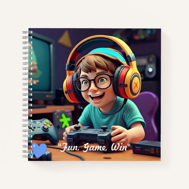 Cuaderno "Energetic 3D Gamer" (Anverso)