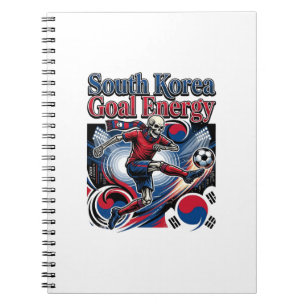 Cuaderno Energía de meta de Corea del Sur Esqueleto Delante