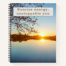 Cuaderno Energía del amanecer Imparable Tú Lagoside