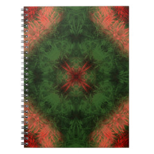 Cuaderno Energía Forestal Arte Fractal Kaleidoscopio