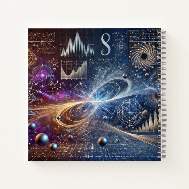Cuaderno Energy Burst & Scientific Equations Design (Reverso)