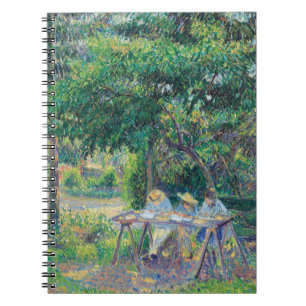 Cuaderno Enfants attabés dans le jardin Camille Pissarro